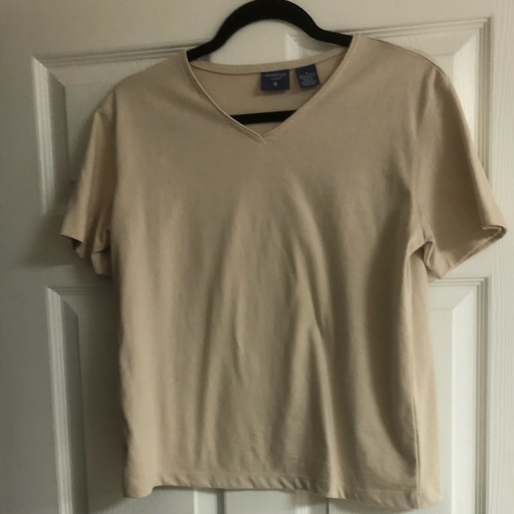 COPY - Small Tan V-Neck Tee